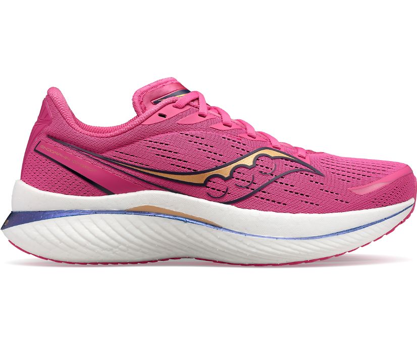 Men's Saucony Endorphin Speed 3 Running Shoes Pink | UK-13502