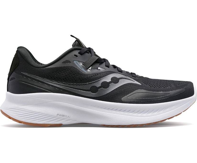 Men's Saucony Guide 15 Running Shoes Black | UK-24798