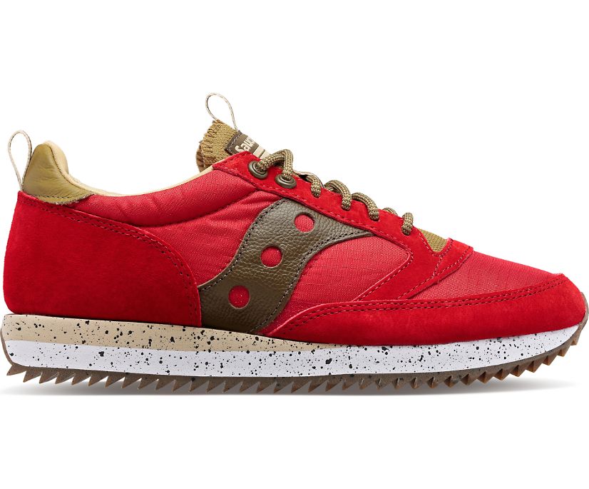 Men's Saucony Jazz 81 Peak Premium Sneakers Red Green | UK-64178