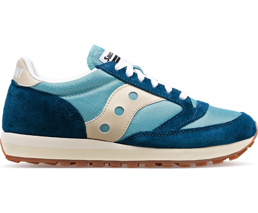 Men's Saucony Jazz 81 Sneakers Navy Light Blue | UK-60235