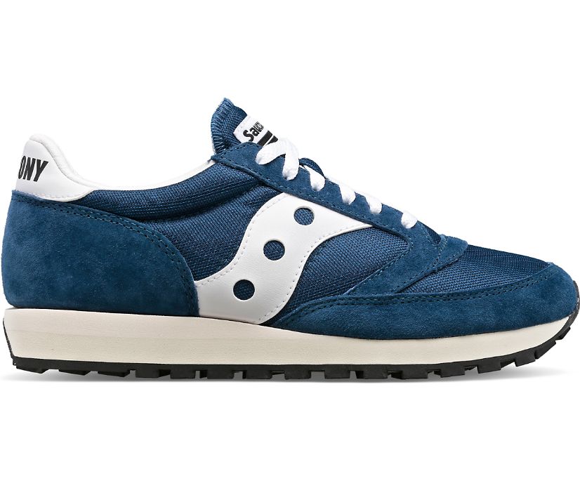 Men's Saucony Jazz 81 Sneakers Navy White | UK-25179