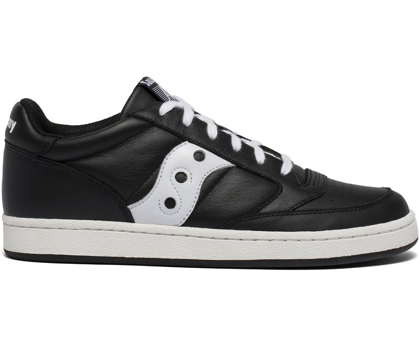 Men's Saucony Jazz Court Sneakers Black White | UK-87109