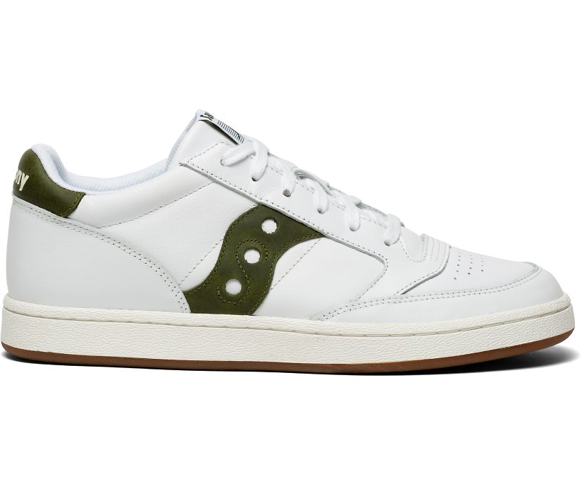 Men's Saucony Jazz Court Sneakers White | UK-61587