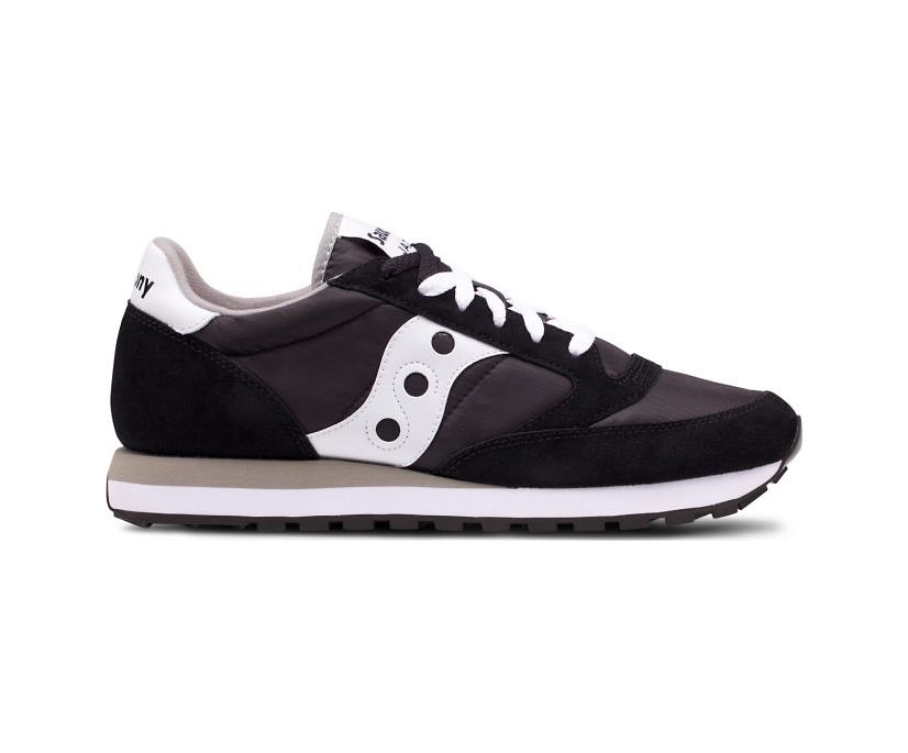 Men's Saucony Jazz Original Sneakers Black White | UK-35742