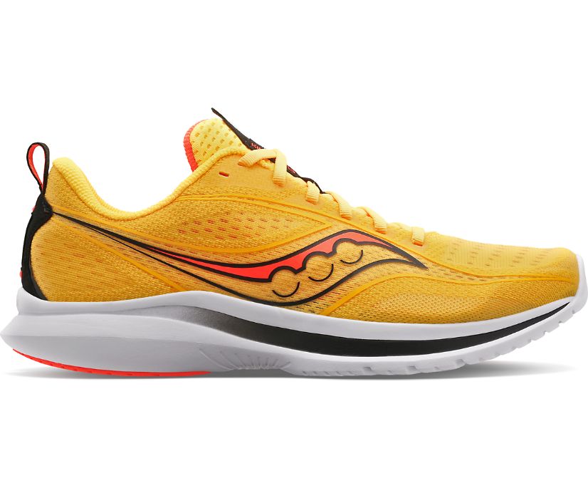 Men's Saucony Kinvara 13 Running Shoes Gold Red | UK-96054