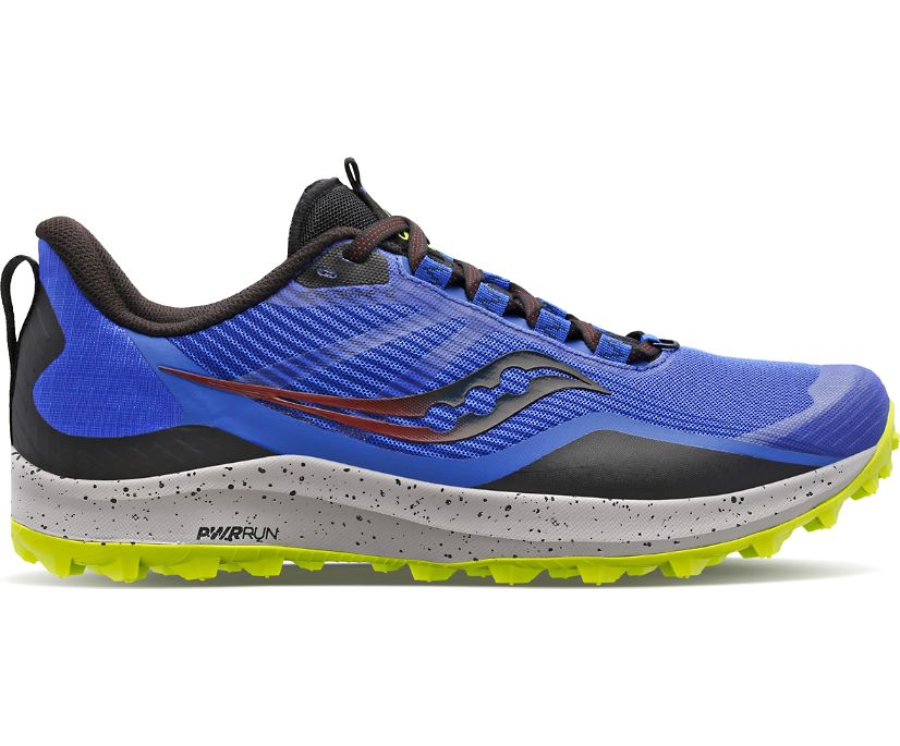 Men's Saucony Peregrine 12 Running Shoes Blue | UK-23185