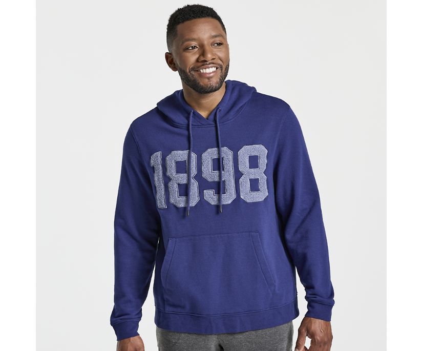 Men's Saucony Rested Hoodie Blue | UK-67890