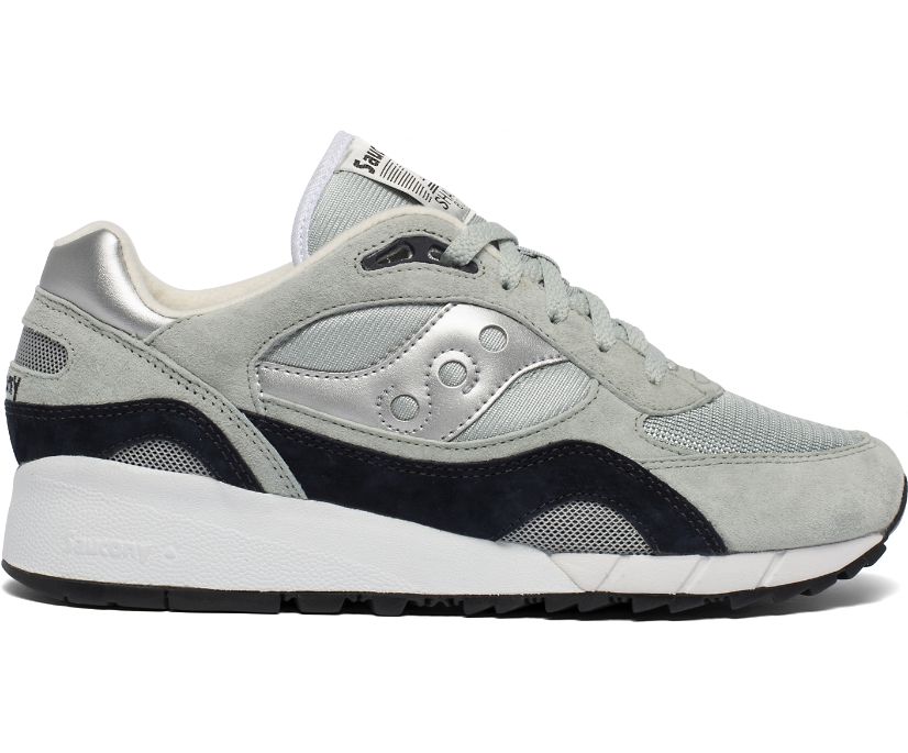 Men's Saucony Shadow 6000 Sneakers Grey Silver | UK-89741