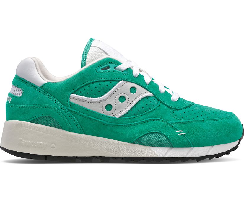 Men's Saucony Shadow 6000 Suede Premium Sneakers Green | UK-50389