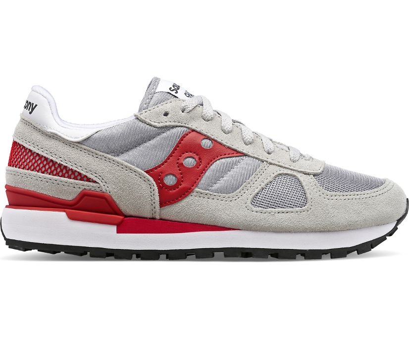 Men's Saucony Shadow Original Sneakers Grey Red | UK-87592