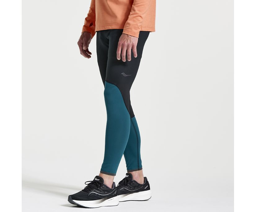 Men's Saucony Solstice Tight Black Peacock | UK-39604