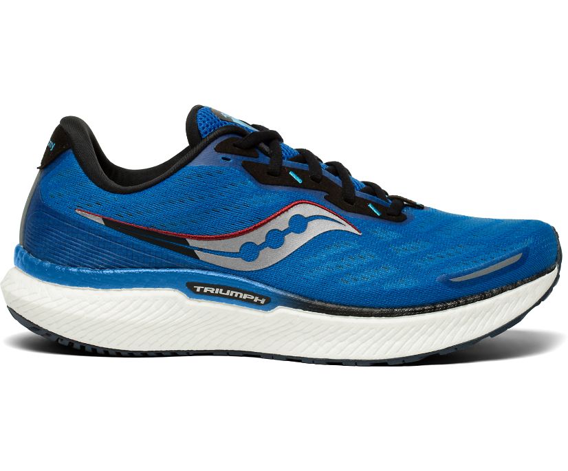 Men's Saucony Triumph 19 Running Shoes Royal | UK-73162