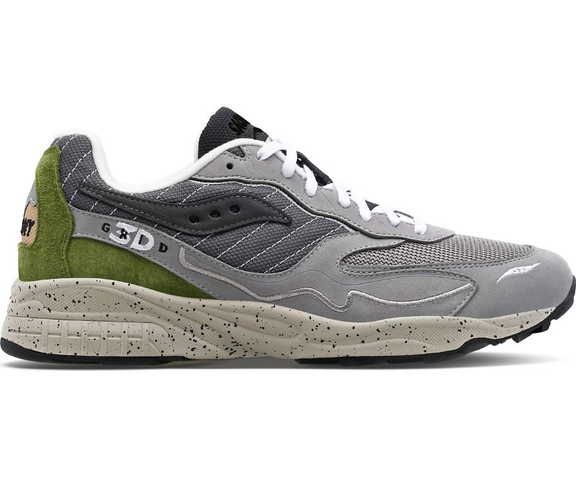 Women's Saucony 3d Grid Hurricane Premium Sneakers Dark Grey Light Grey | UK-35412