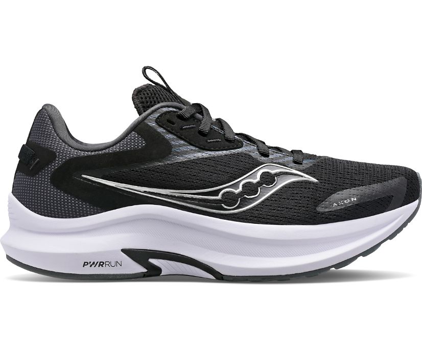 Women's Saucony Axon 2 Running Shoes Black White | UK-90425