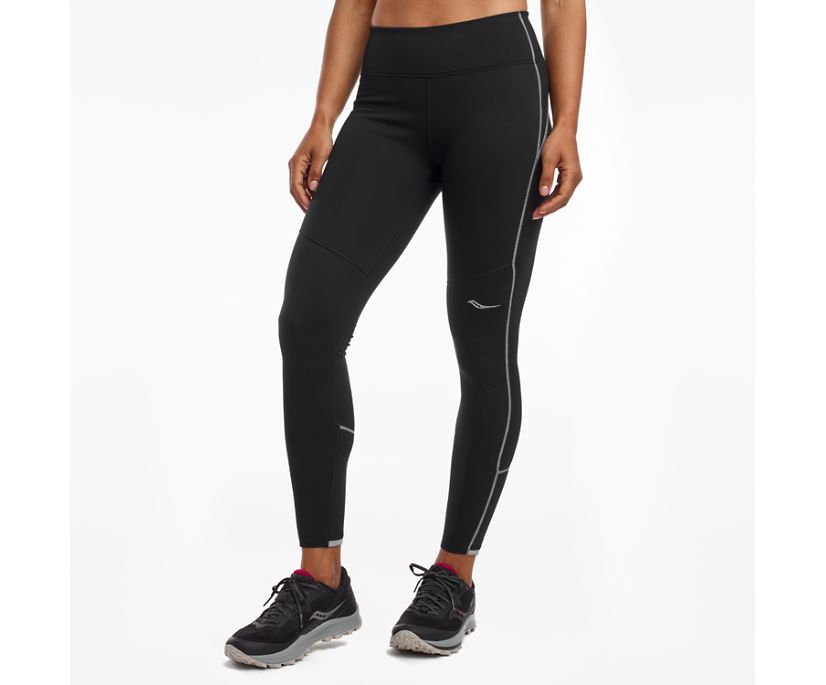 Women's Saucony Blizzard Tight Black | UK-91065