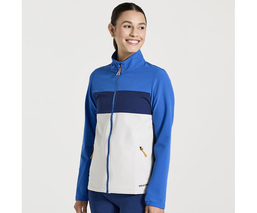 Women's Saucony Bluster Jackets Blue | UK-95164