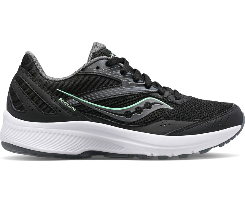 Women's Saucony Cohesion 15 Running Shoes Black | UK-98015