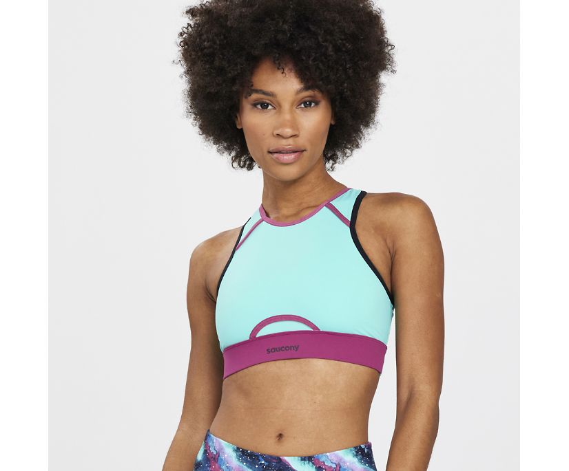 Women's Saucony Dash Top Running Bras Mint | UK-93051