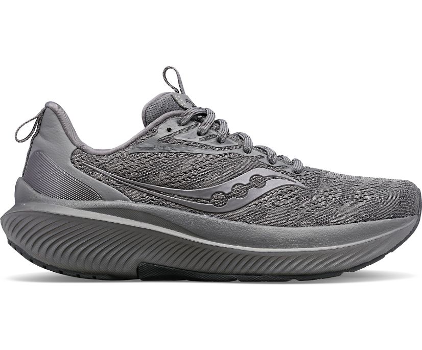 Women's Saucony Echelon 9 Wide Running Shoes Grey | UK-82549