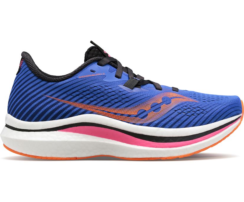 Women's Saucony Endorphin Pro 2 Running Shoes Blue | UK-17650