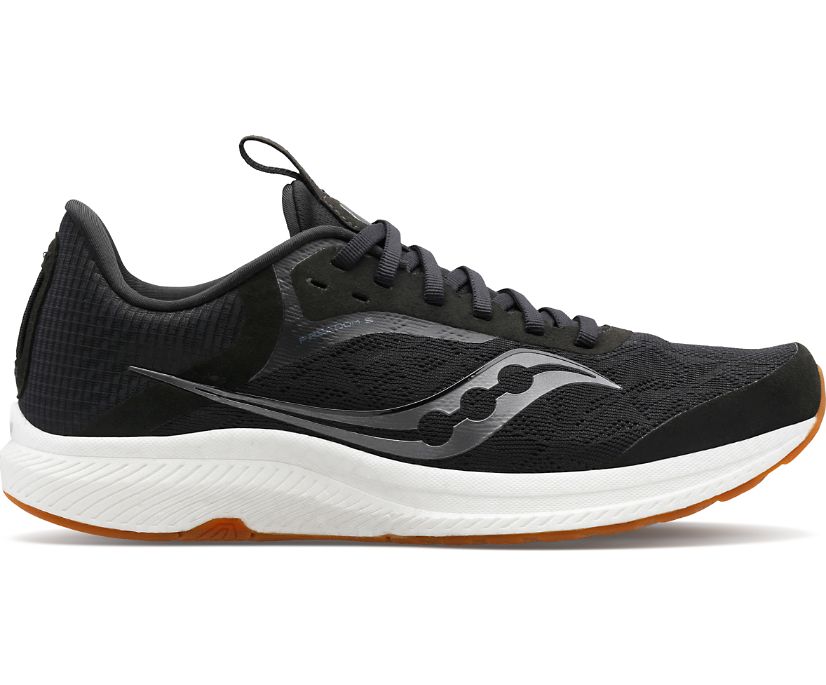 Women's Saucony Freedom 5 Running Shoes Black | UK-93482