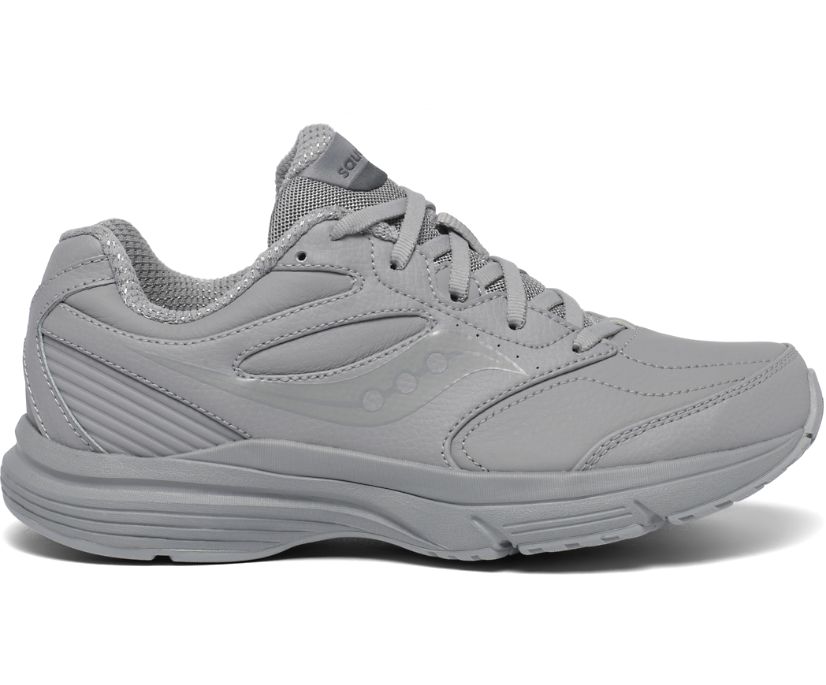 Women's Saucony Integrity Walker 3 Extra Wide Walking Shoes Grey | UK-60953