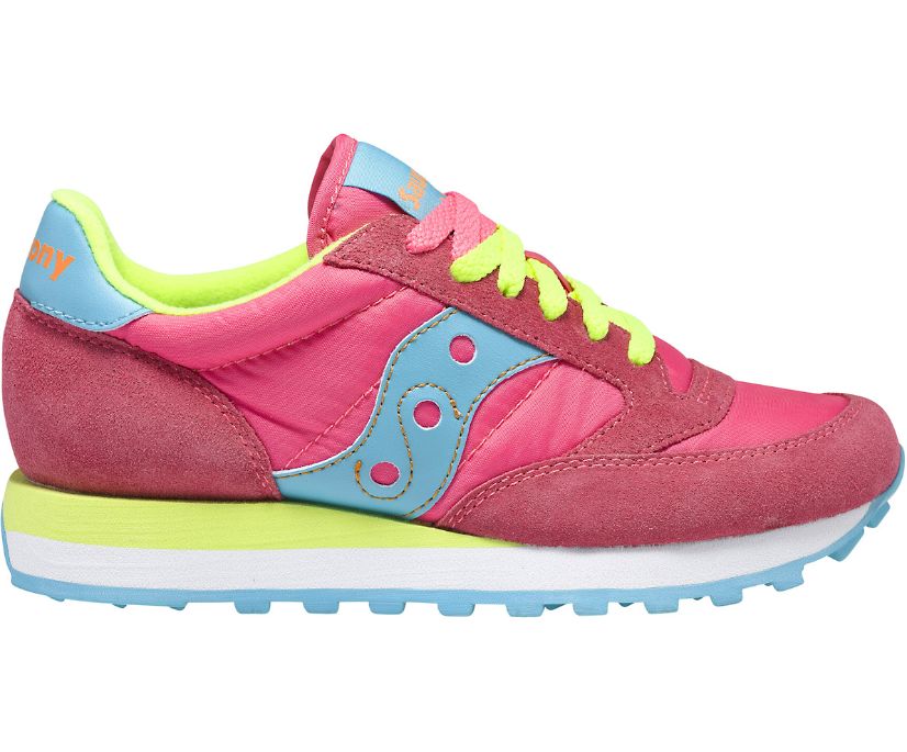 Women's Saucony Jazz Original Sneakers Pink / Light Yellow | UK-01398