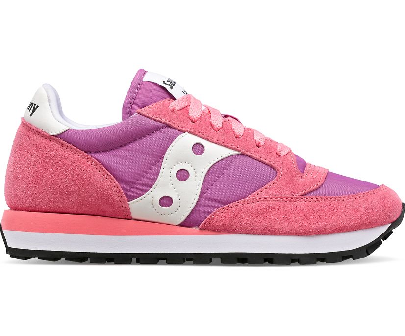 Women's Saucony Jazz Original Sneakers Pink White | UK-36489