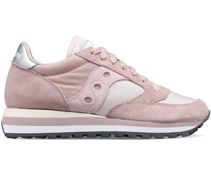 Women's Saucony Jazz Triple Sneakers Brown Pink | UK-68240