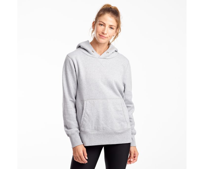 Women's Saucony Kickback Hoodie Light Grey | UK-17820