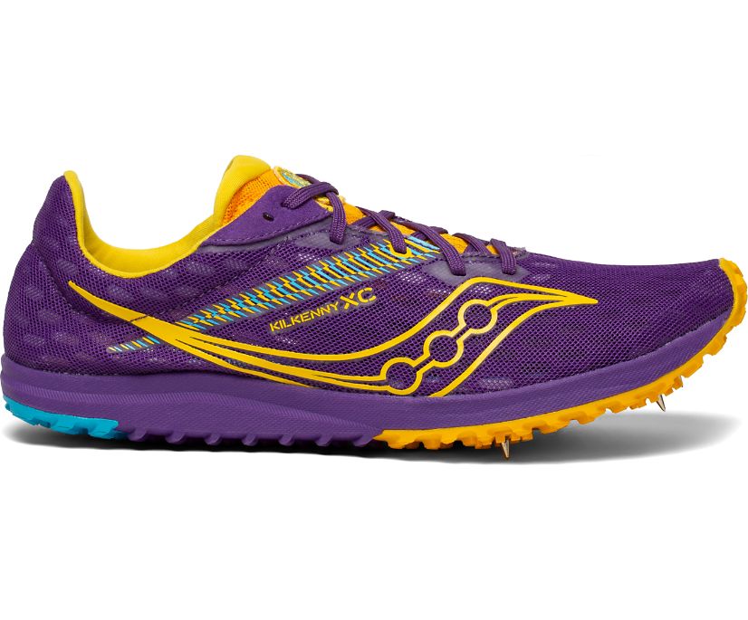 Women's Saucony Kilkenny Xc9 Spike Orange Purple | UK-92361