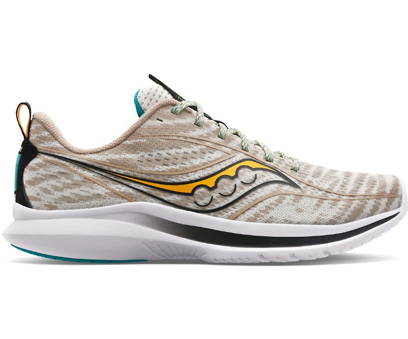 Women's Saucony Kinvara 13 Running Shoes Grey Beige | UK-38164