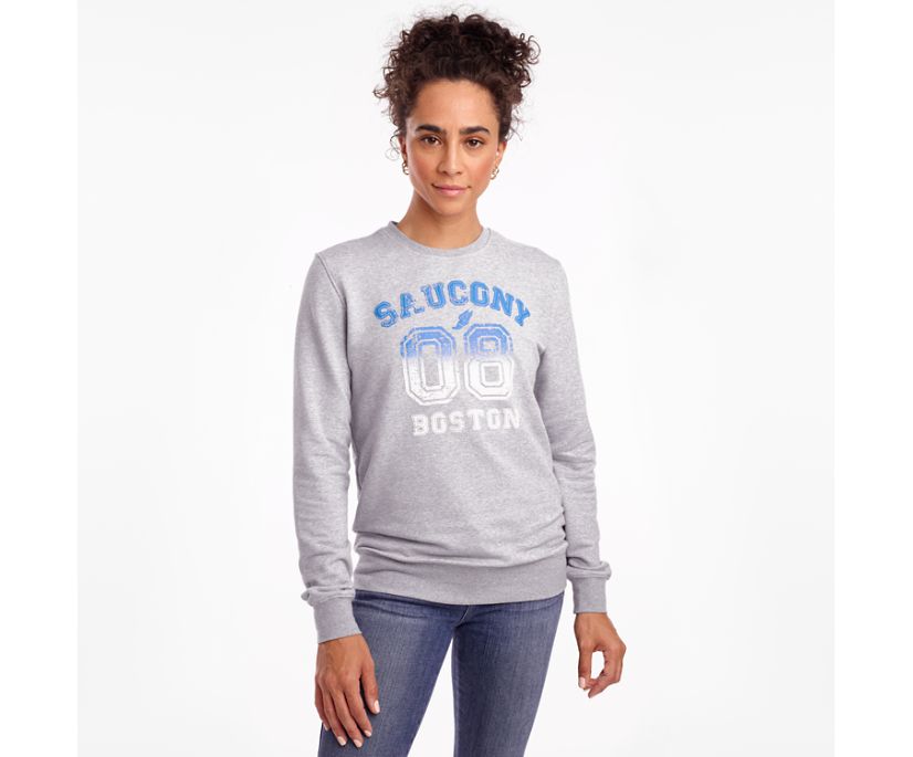 Women's Saucony Rested Crewneck Light Grey | UK-03168