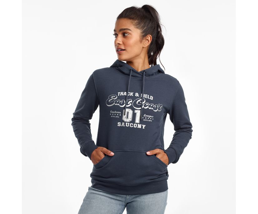 Women's Saucony Rested Hoodie Blue | UK-34961