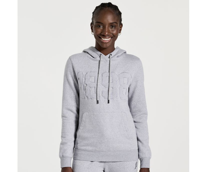 Women's Saucony Rested Hoodie Light Grey | UK-05872