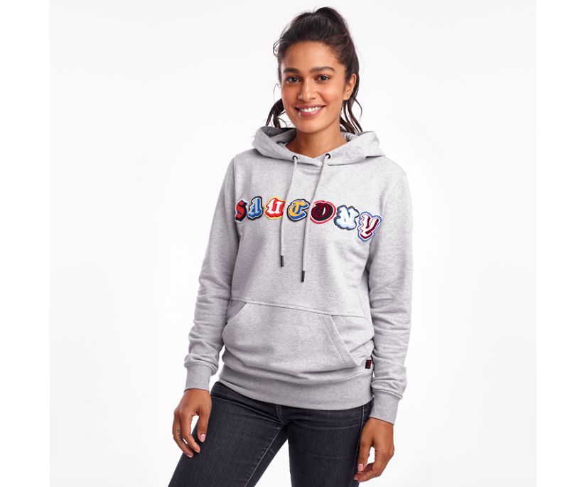 Women's Saucony Rested Hoodie Light Grey | UK-53289