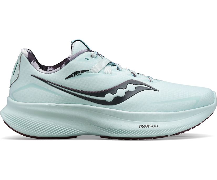 Women's Saucony Ride 15 Runshield Running Shoes Turquoise | UK-48056