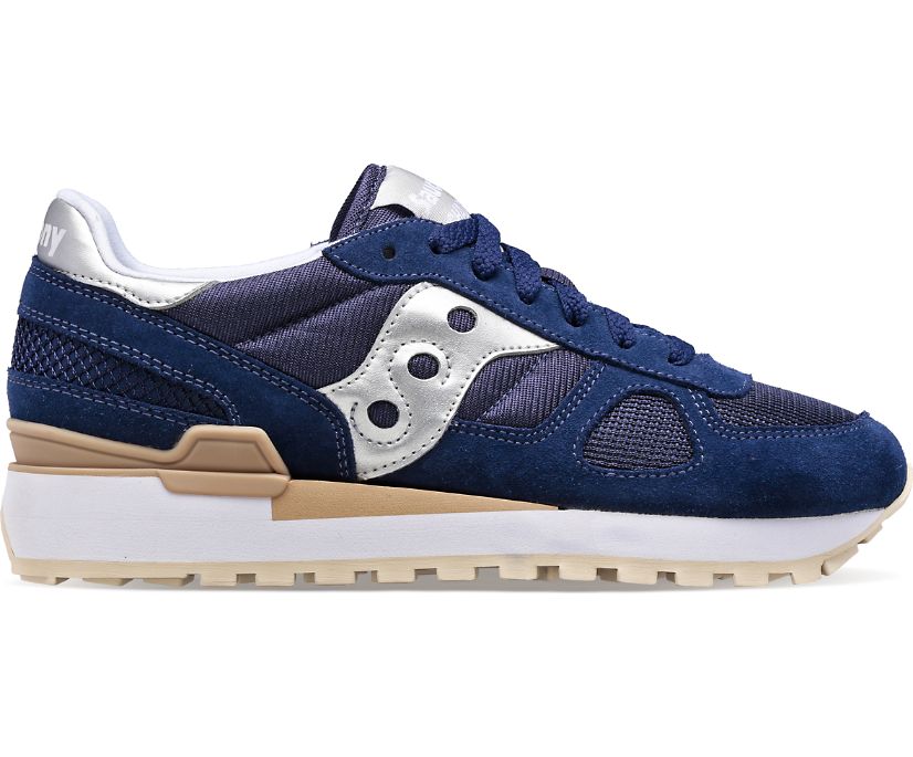 Women's Saucony Shadow Original Sneakers Blue Silver | UK-34097