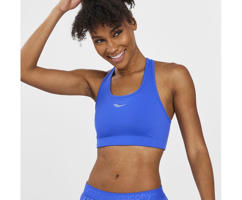 Women's Saucony Skyrocket Running Bras Blue | UK-19086