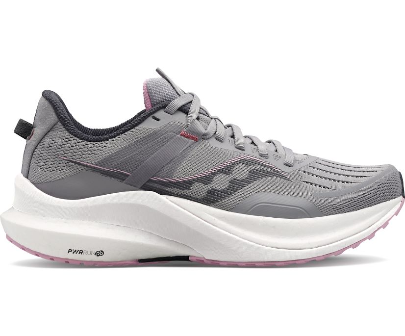 Women's Saucony Tempus Wide Running Shoes Grey | UK-50634