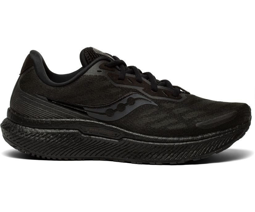 Women's Saucony Triumph 19 Running Shoes Black | UK-27450